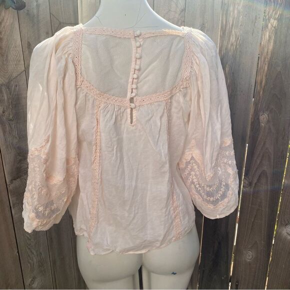 Anthropologie Valentia Peasant Blouse size 4 - Picture 6 of 15